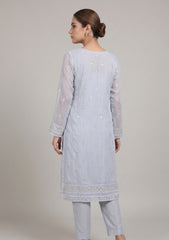 Formals - Riwaj - Fancy Bamber Chiffon - 2 Pcs Suit - CBD#01 - Zircon Grey