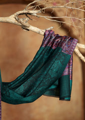 Pashmina Jamawar Scarf D#40 - DS Green