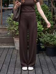 Pret - Moven - Cotton Blended Jersey Trouser - Brown