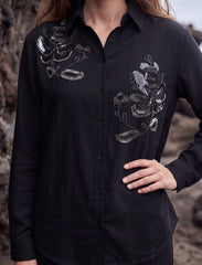 Pret - Moven - Floral Motif Co-ord Set - Black
