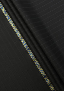 Loro Piana Highlander 13 Micron Super 210's Merino Wool Fabric - Black