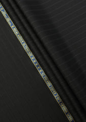 Loro Piana Highlander 13 Micron Super 210's Merino Wool Fabric - Black