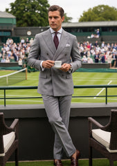 Drago Luxury Micron Super 160's Wool Fabric - D Grey