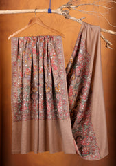 Pashmina Embroidered Jaaldar Shawl D#05 - Skin 1