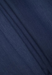 Elite Men Raw Silk Fabric  - N Blue