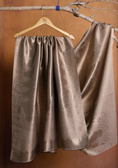 Silk Zari Jamawar Shawl D#44 - Skin