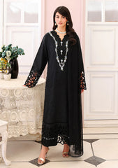 Lawn - Roheenaz - Veil Of Summer - Chikankari Edit 26 - Black Lace