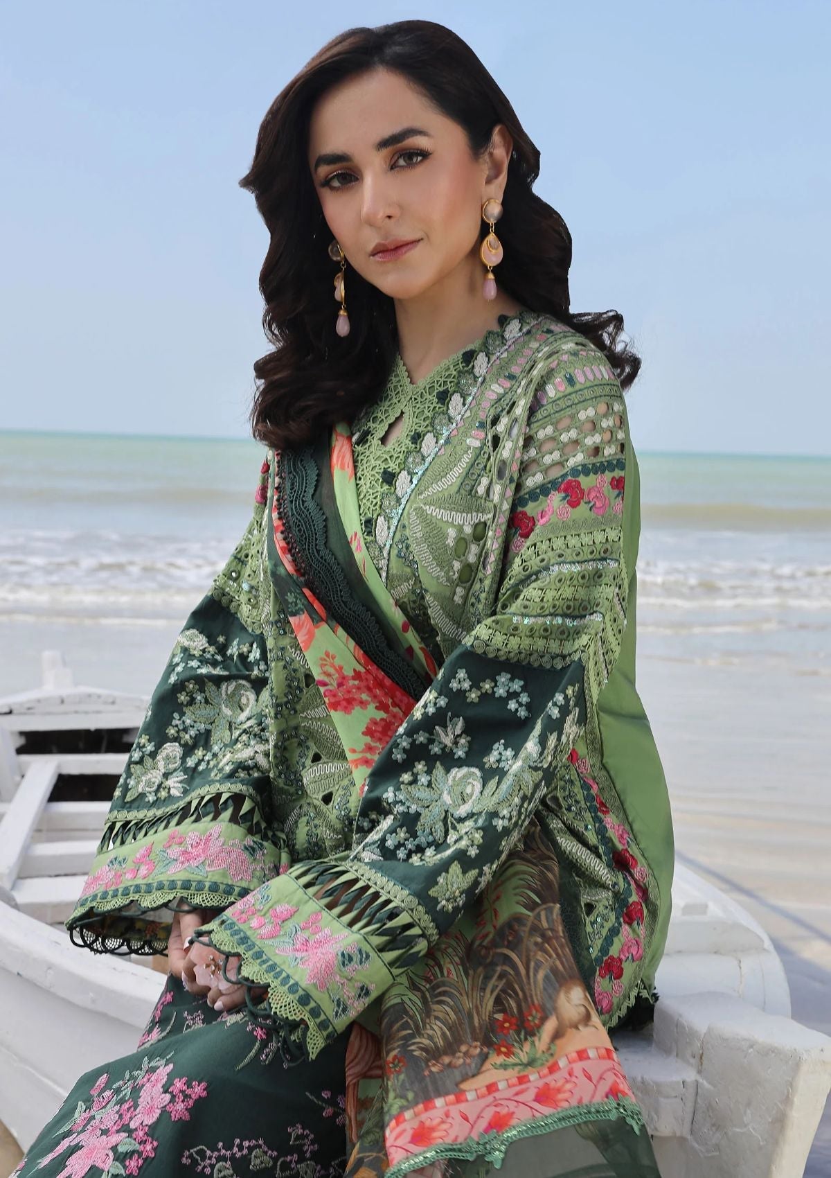 Lawn Collection - Maryam Hussain - Luxury Lawn 24 - ML#01 - GARDENIA