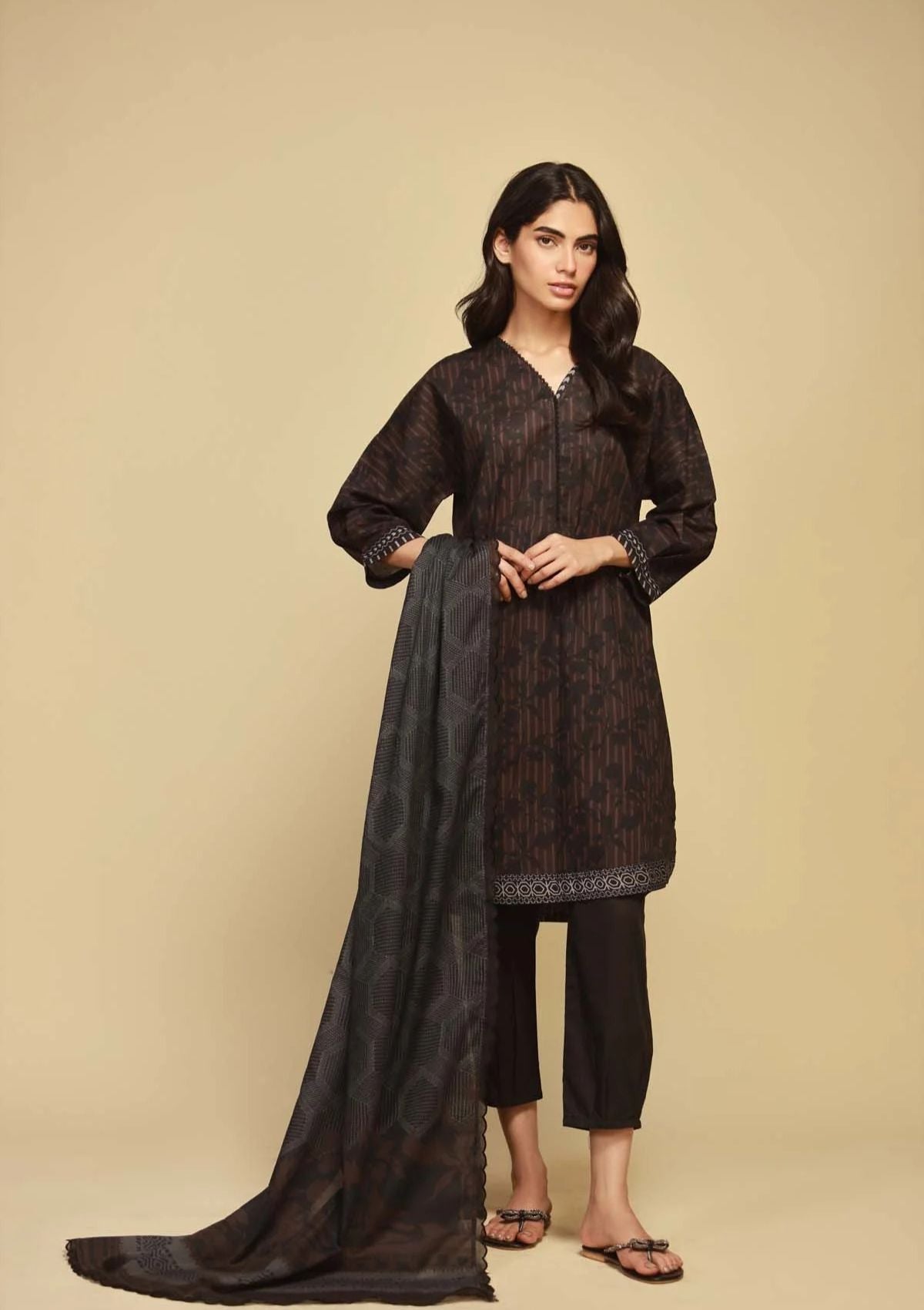 Lawn Collection - Sahar - Monochrome - SBW-23-06