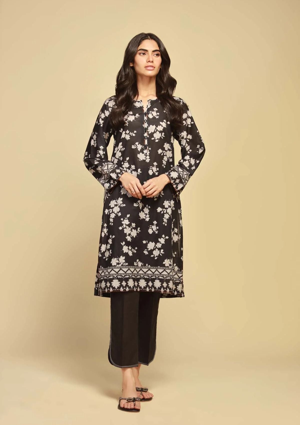 Lawn Collection - Sahar - Monochrome - SBW-23-05