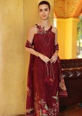 Lawn - Noor by Saadia Asad - Eid Schiffli Laserkari 26 - D#10A - Roselle