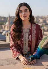 Winter - Riwaj - Printed Marina - 3 Pcs - Wool Shawl 25 - D#40