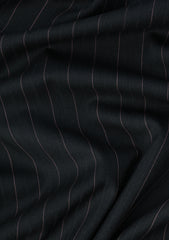 Guabello Super 150's Seven Wool Fabric - Black