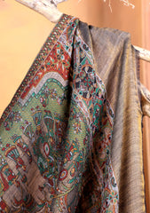 Pashmina Zari Jamawar Shawl D#01 - Brown