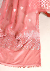 Formals - Fancy Closet - 2 pcs Suit - Satin Silk Jamawar D#04 Pink