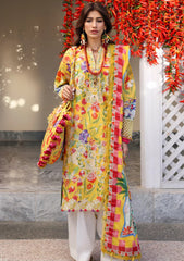 Lawn - Zaha - Unstitched Lawn 25 - ZARAAH (ZL25-08 A)