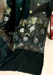 Formals - Fancy Closet - 2 pcs Suit - Satin Silk Jamawar D#06 D Zink