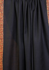 Pashmina Kashmiri Border Shawl D#151 - Black