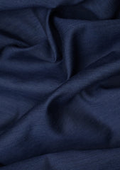Elite Men Raw Silk Fabric  - N Blue