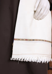 Men Shawls - Wool Shawls - D#400 - Off White
