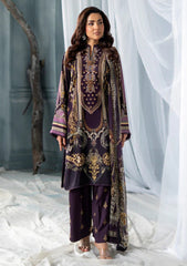 Winter - Meerak - Embroidered Linen 25 - Royal Plum