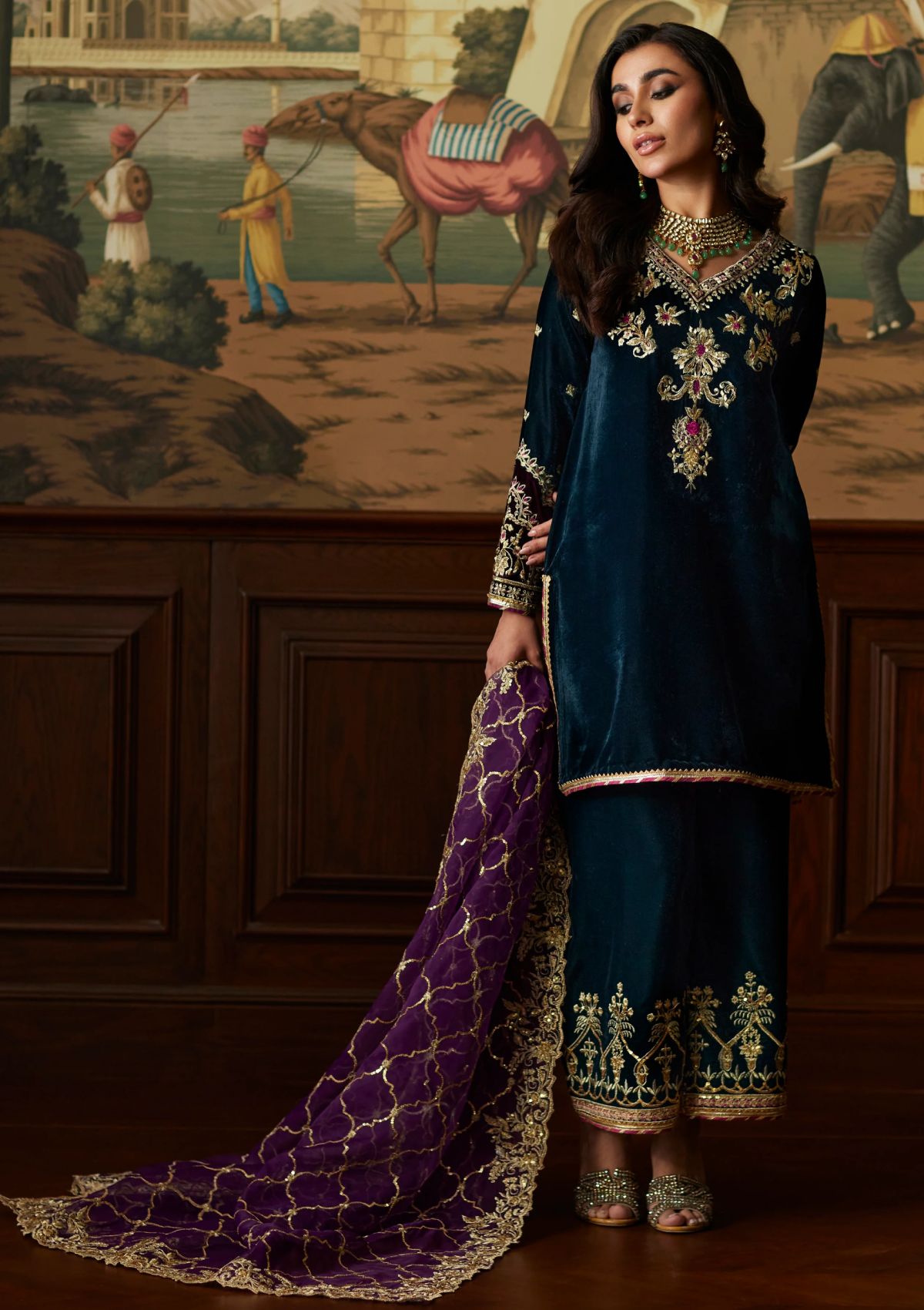 Winter Collection - Mina Hasan - Velvet Luxe - Amani