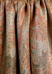 Pashmina Zari Jamawar Shawl D#22 - Fawn