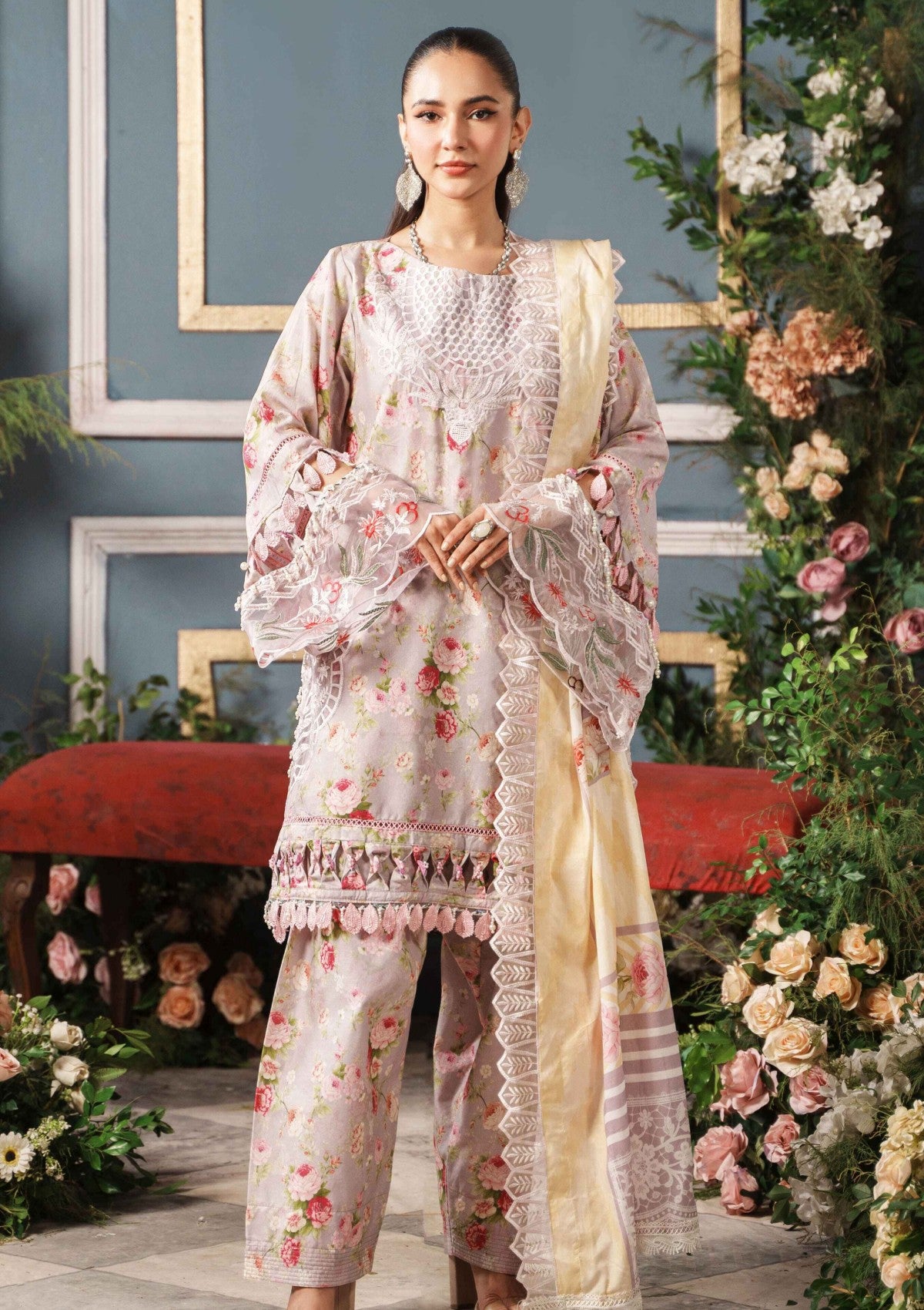 Winter Collection - Al Zohaib - Printkari Cutwork Applique - AP#09