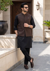 Cavani Lambs Silver Cloud Wool Fabric - B Brown
