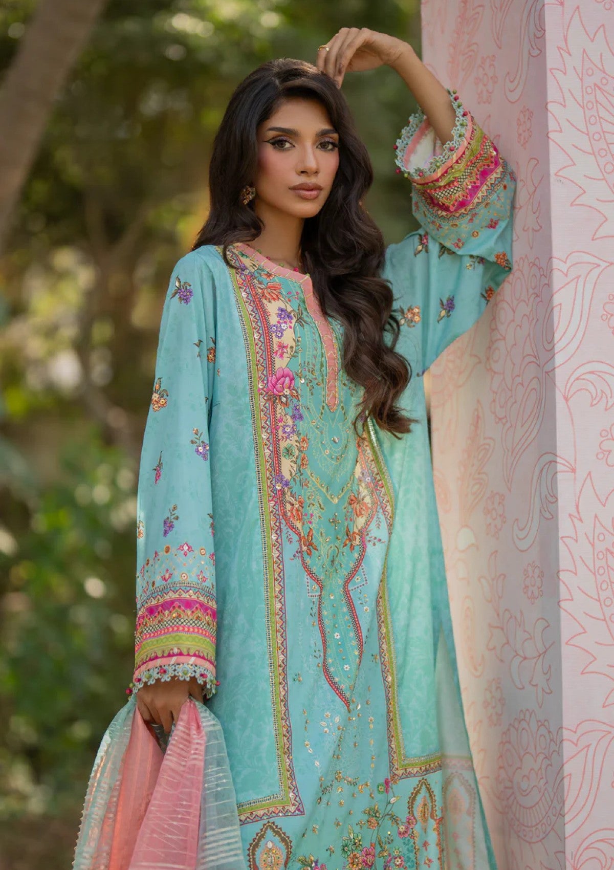 Winter Collection - Qalamkar - Luxe Silk 24 - UA-06 SARA