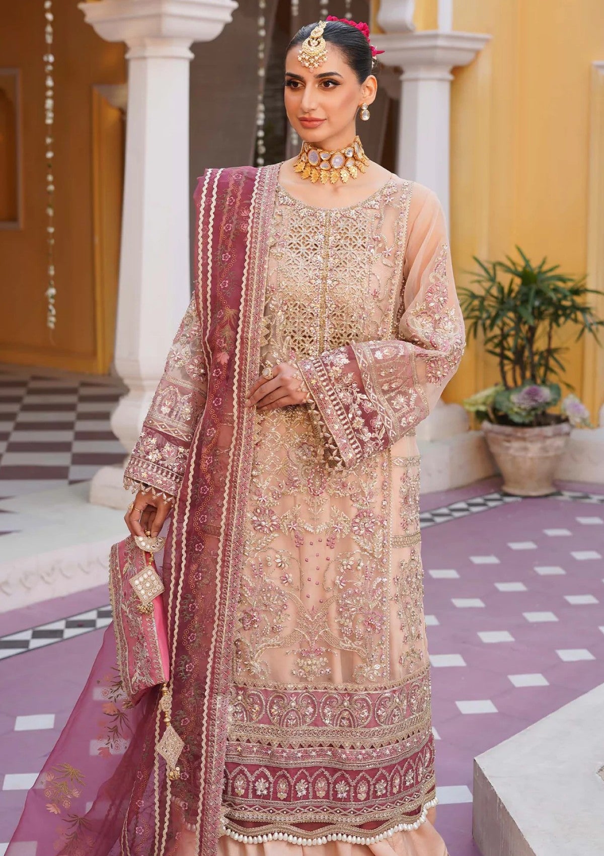 Wedding Collection - Mehak Yaqoob - Luxury Formals - ML24#06 - Cherry blossom