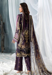 Winter - Meerak - Embroidered Linen 25 - Royal Plum