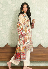 Winter - Sahar - Khaddar/Winter - Unstitched 25 - AW2-25-24 - Ivory Camellia