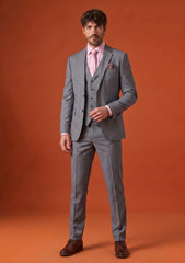 Dormeuil Exel Unique Stretch Wool Fabric - Brown