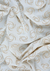 Elite Men China Boski Embroidered 6 Pound Blue Selvage - Golden