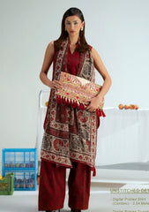 Lawn - Saira Rizwan - Joolie Prints 25 - JPU#07 - MIDNIGHT MUSE