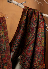 Pashmina Zari Jamawar Shawl D#07 - Maroon