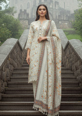 Winter - Riwaj - Printed Marina - 3 Pcs - Wool Shawl 25 - D#65