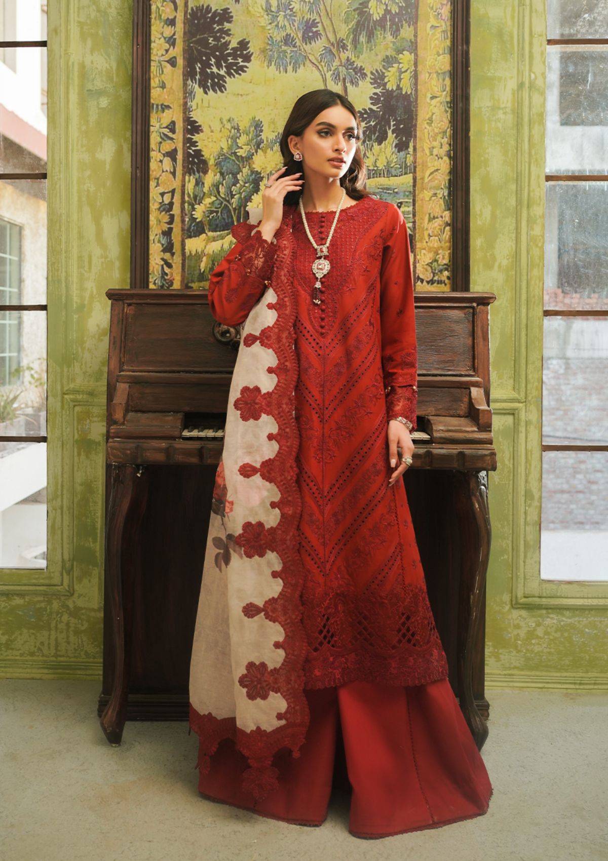 Lawn Collection - Zarqash - Tresor - Luxury Lawn 24 - ZQT#07 - ROSALINE