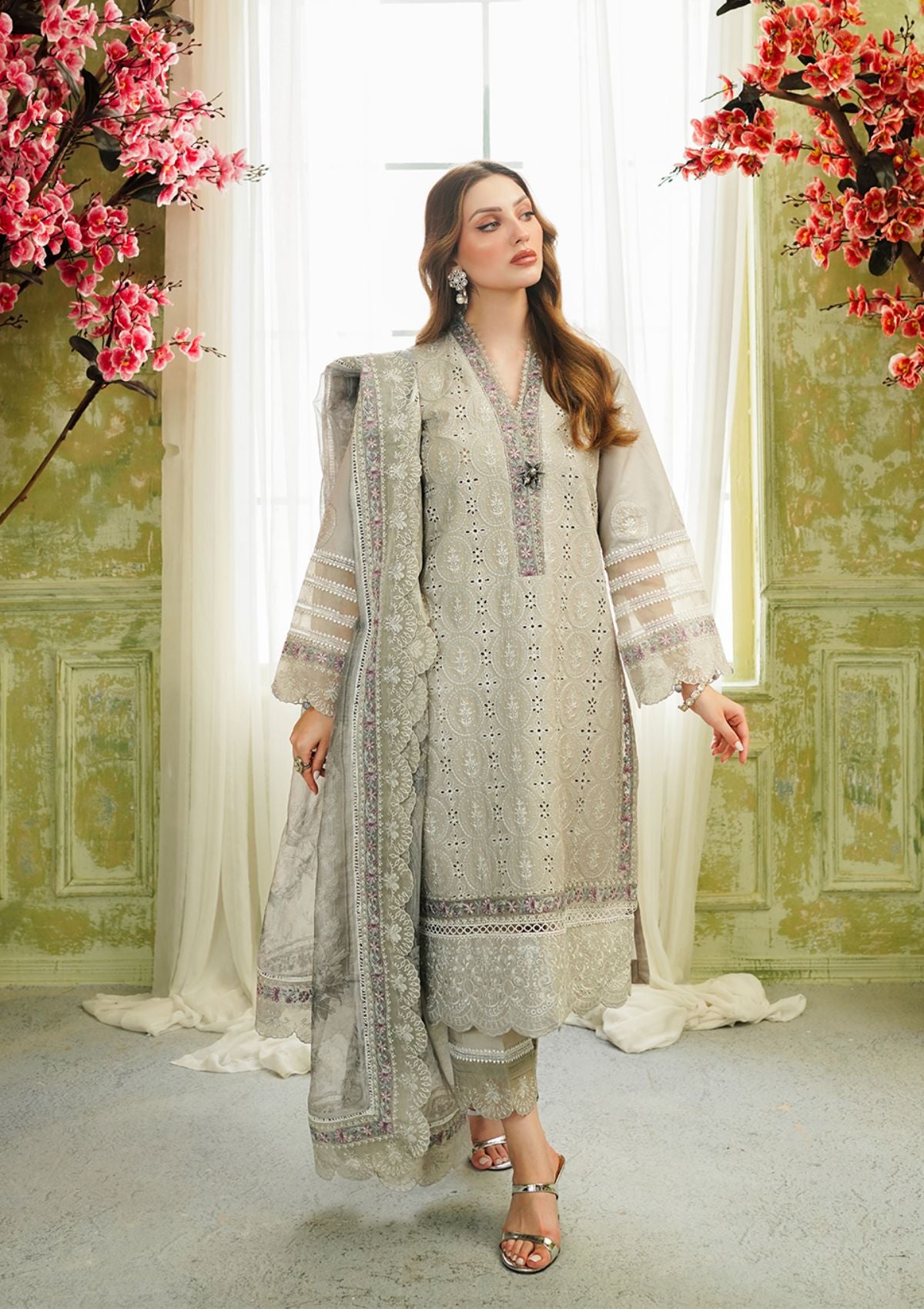 Lawn Collection - Zarqash - Tresor - Luxury Lawn 24 - ZQT#02 - ROSEMARY