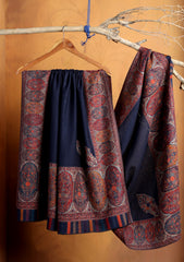 Pashmina Zari Jamawar Shawl D#84 - N Blue