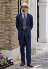 Carlo Barbera Riserva Superfine Exclusive Wool Fabric - N Blue