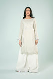 Pret Collection - Fozia Khalid - Basics Vol 3 - Silver Panelled Kurta