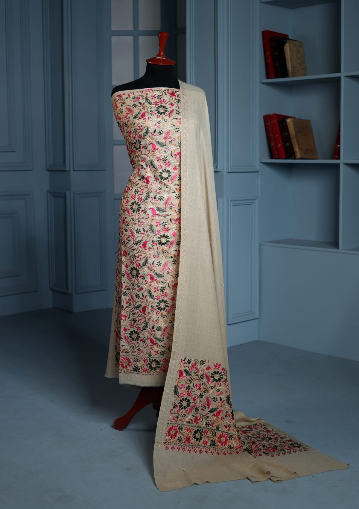 Winter Collection - Riwaj - Pashmina Embroidered Suit - Volume II - D#04 (E)