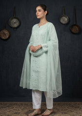 Formals - Riwaj - Fancy 26 -  Ari & Mukesh Work - 2 Pcs - D#01 - S Green