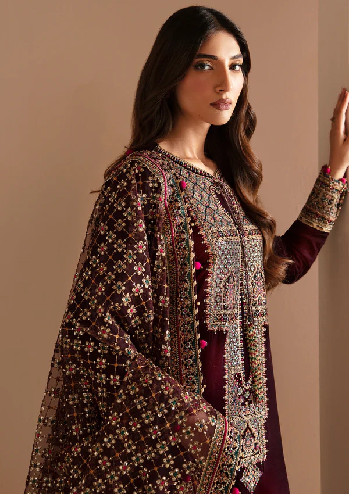 Winter Collection - Jazmin - Embroidered Velvet 24 - VF-2022