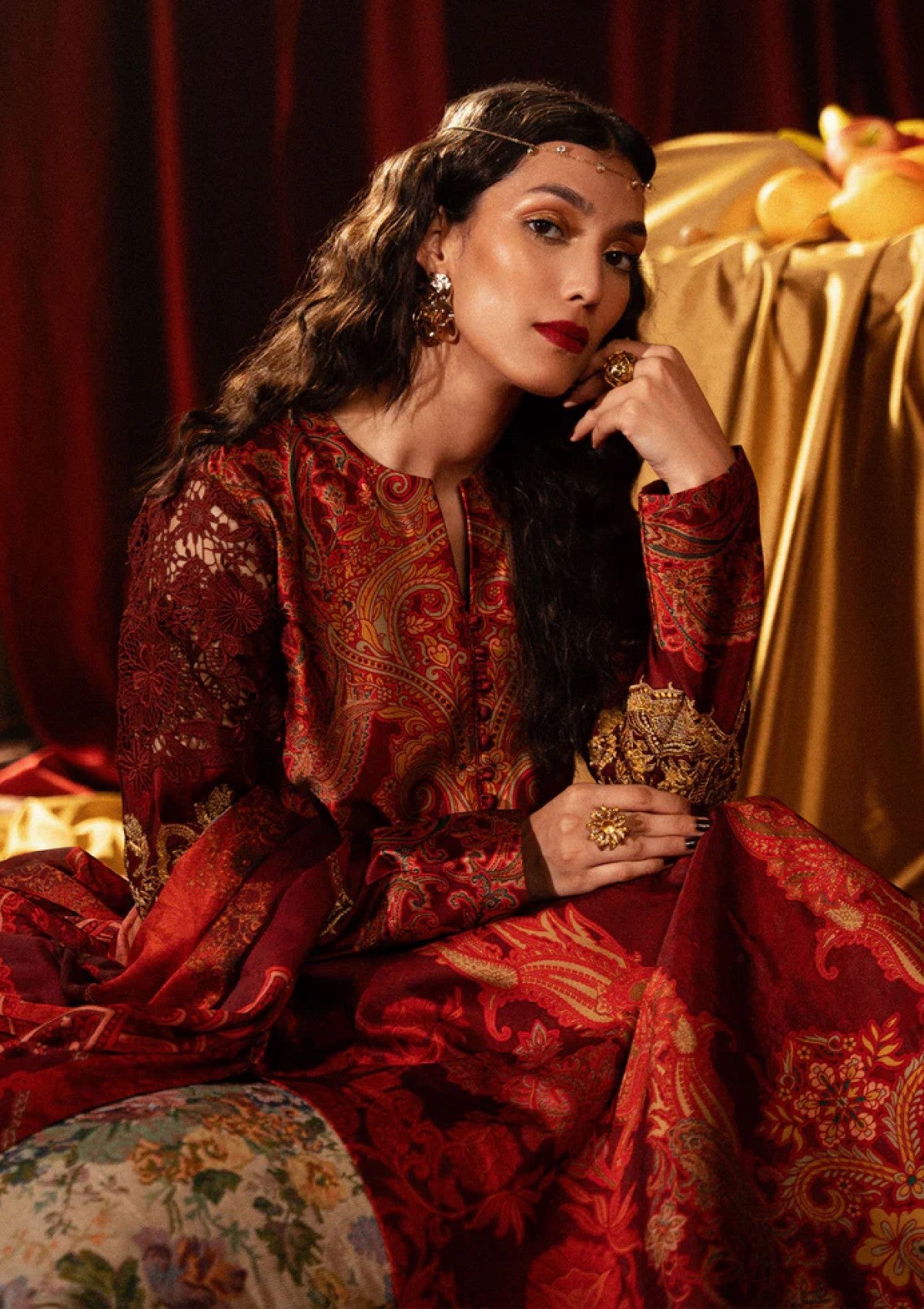 Winter Collection - Myeesha - Roohi Silk Edit 24 - D#7 - Gulzar