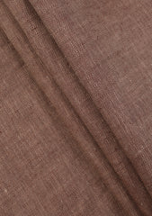 Luxury Lino Biella Selvage Stripe Linen Fabric - C Brown