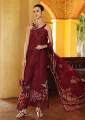 Lawn - Noor by Saadia Asad - Eid Schiffli Laserkari 26 - D#10A - Roselle