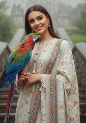 Winter - Riwaj - Printed Marina - 3 Pcs - Wool Shawl 25 - D#65